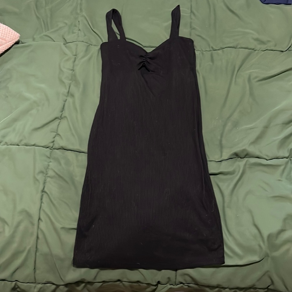 Black mini dress
